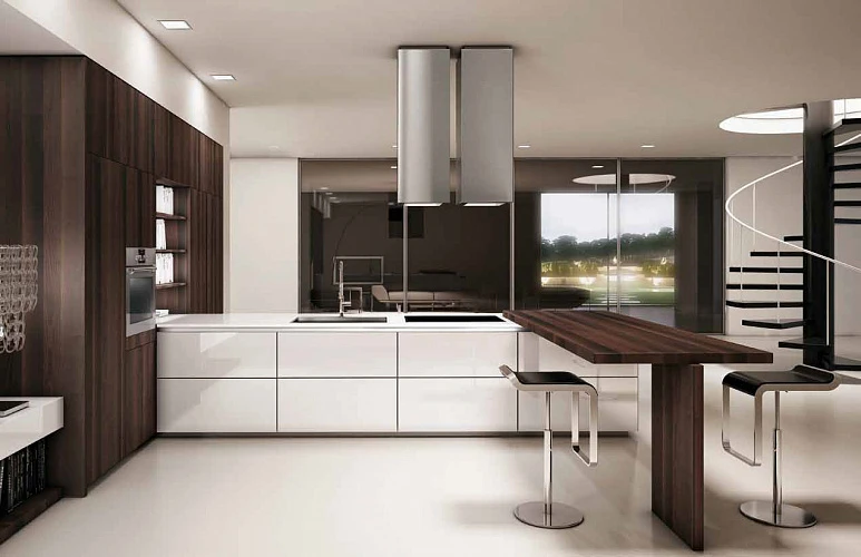 Глянец в итерьере кухни